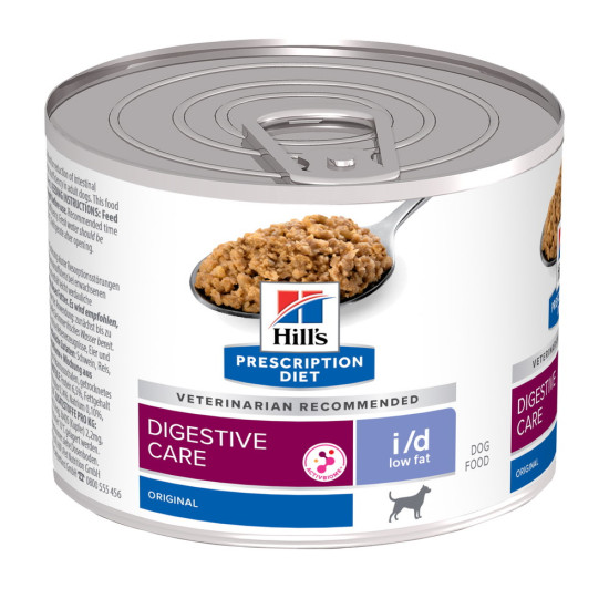 Hill’s Prescription Diet Canine i/d Low Fat – Hrană Umedă pentru Câini cu Probleme Digestive și Afecțiuni Pancreatice, 200 g